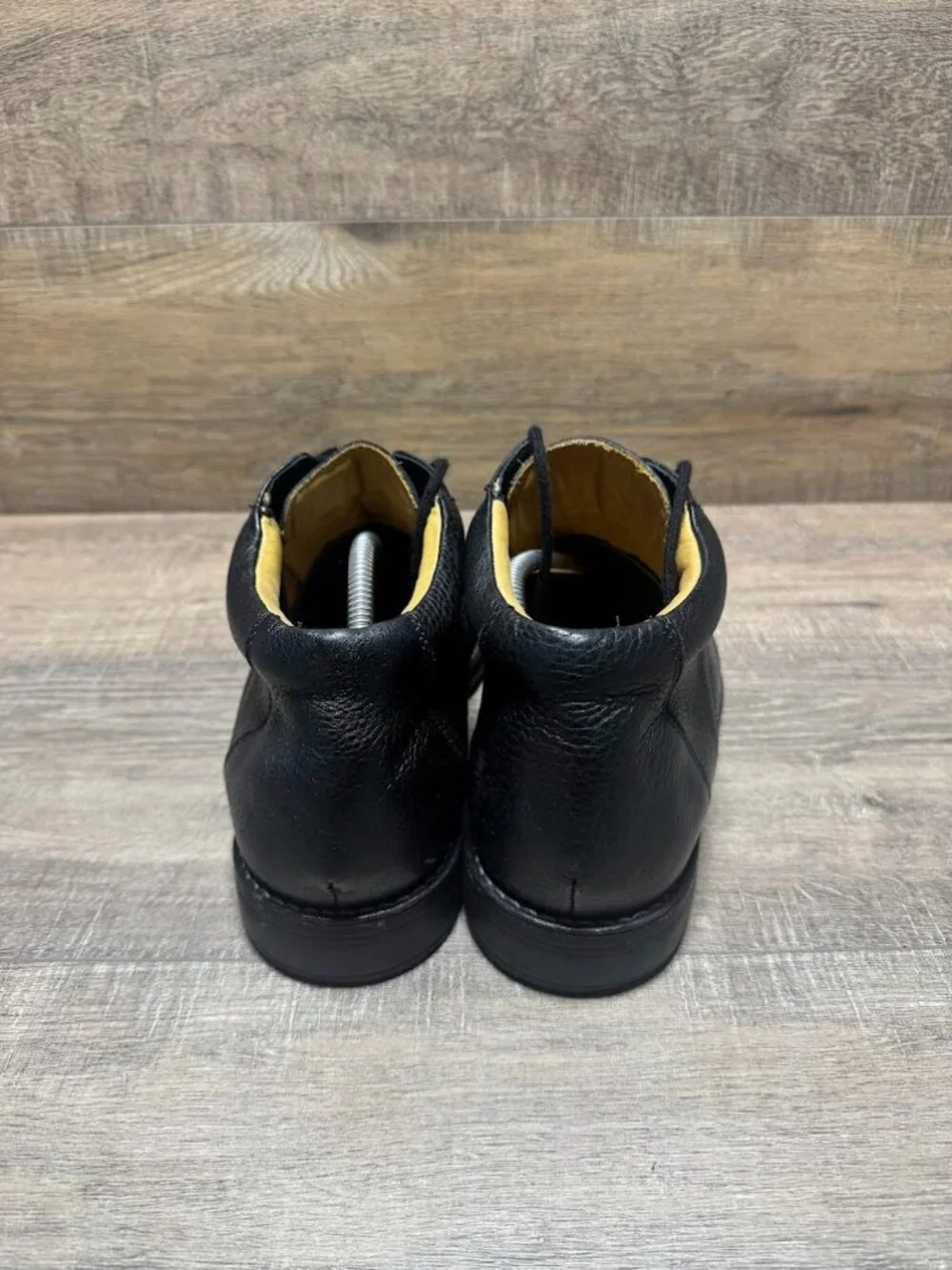 Sandro Moscoloni Black Pebbled Leather Ankle Boots Men's Size 11